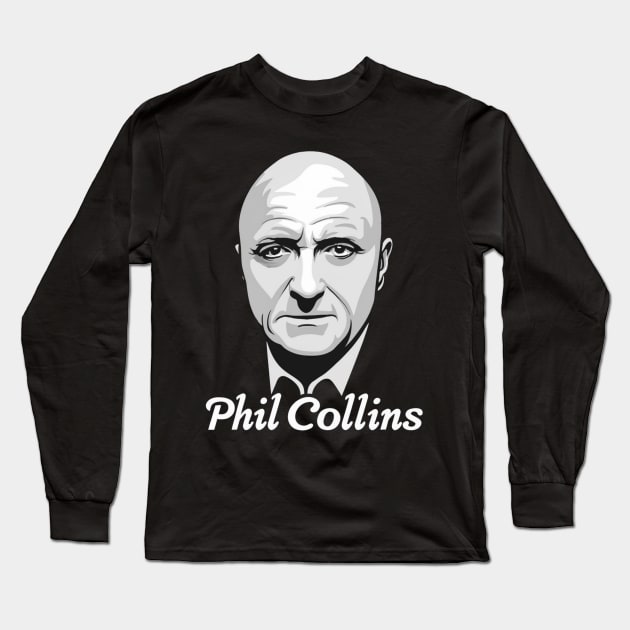 Phil Collins // Punksthetic Fan Art Design Long Sleeve T-Shirt by Aldrvnd
